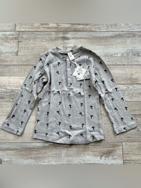 NWT Kate Quinn Kids Pointelle Mushroom Top Size 6